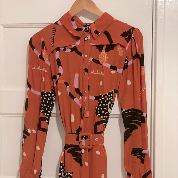 selected femme orange dress Orange Dress | Selected femme | Fajneciuchy24.pl